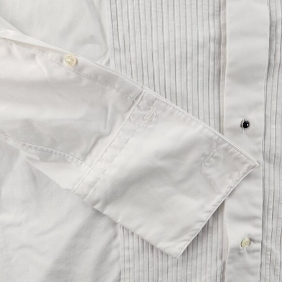 Eton 16 Savoy Men All Cotton French Cuff Contemporary White Formal Dress Shirt - Picture 3 of 16
